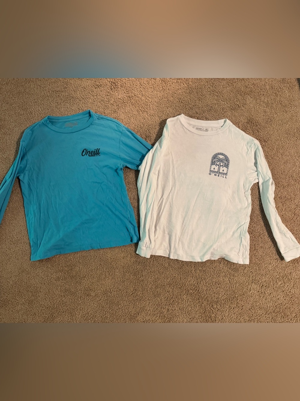 O'Neill Kids' Tees - Blue  & White Long Sleeve (2-Pack)